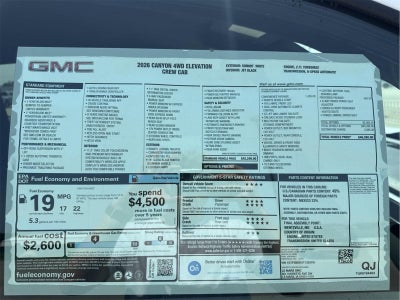 2026 GMC Canyon Elevation