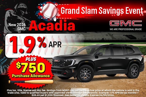 2026 GMC Acadia