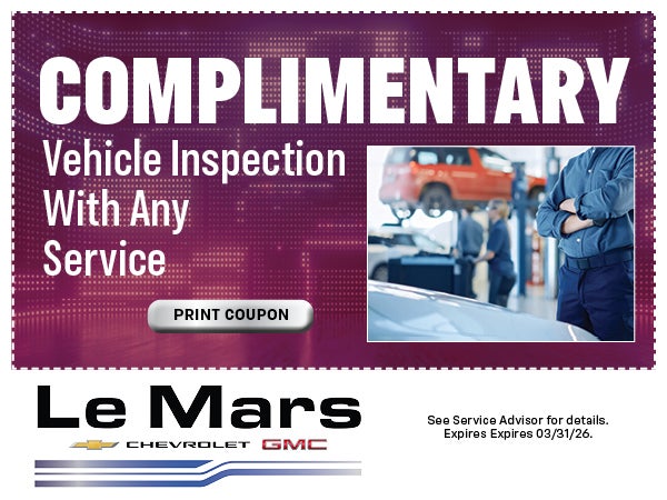 Complimentary Vehicle Inspection With Any Service