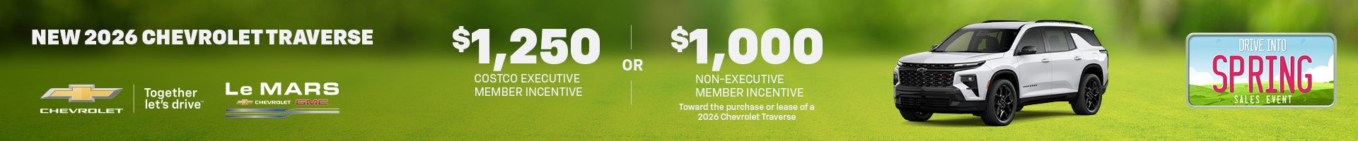 Save on a new 2026 Chevy Traverse
