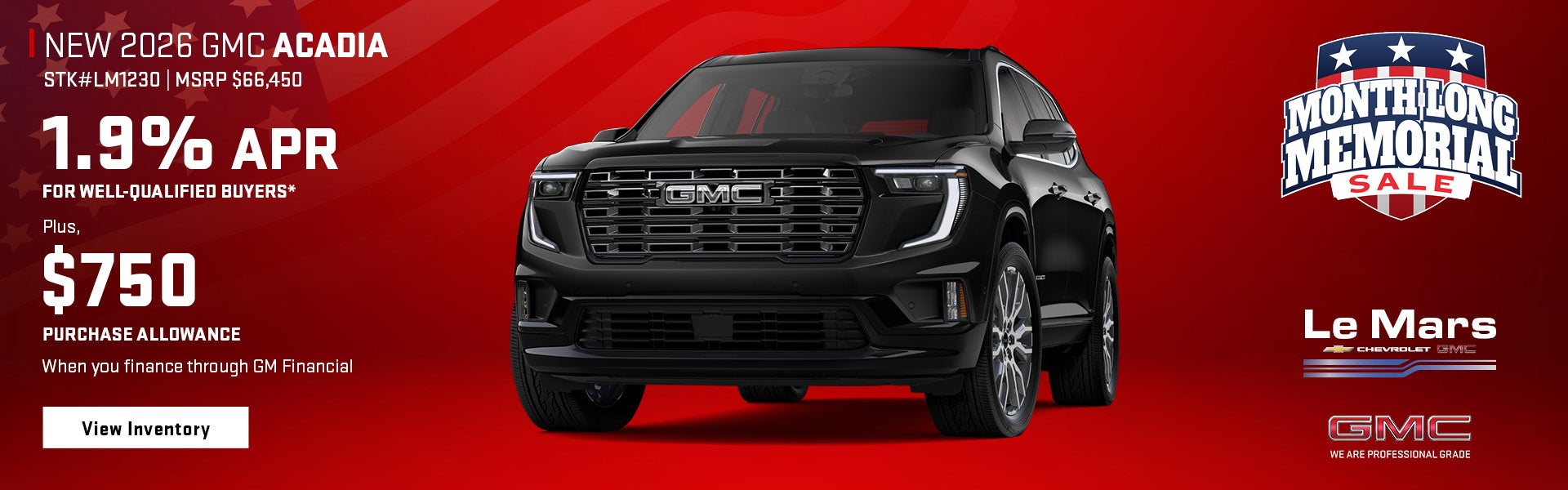 New 2026 GMC Acadia in Le Mars, IA