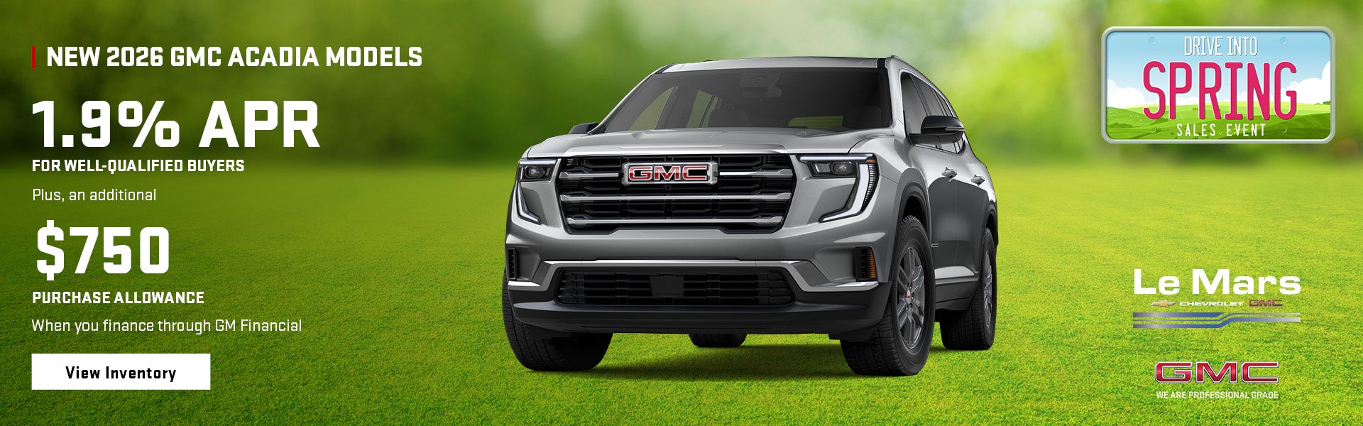 Save on a new 2026 GMC Acadia