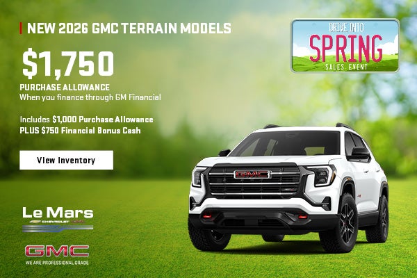 Save on a new 2026 GMC Terrain