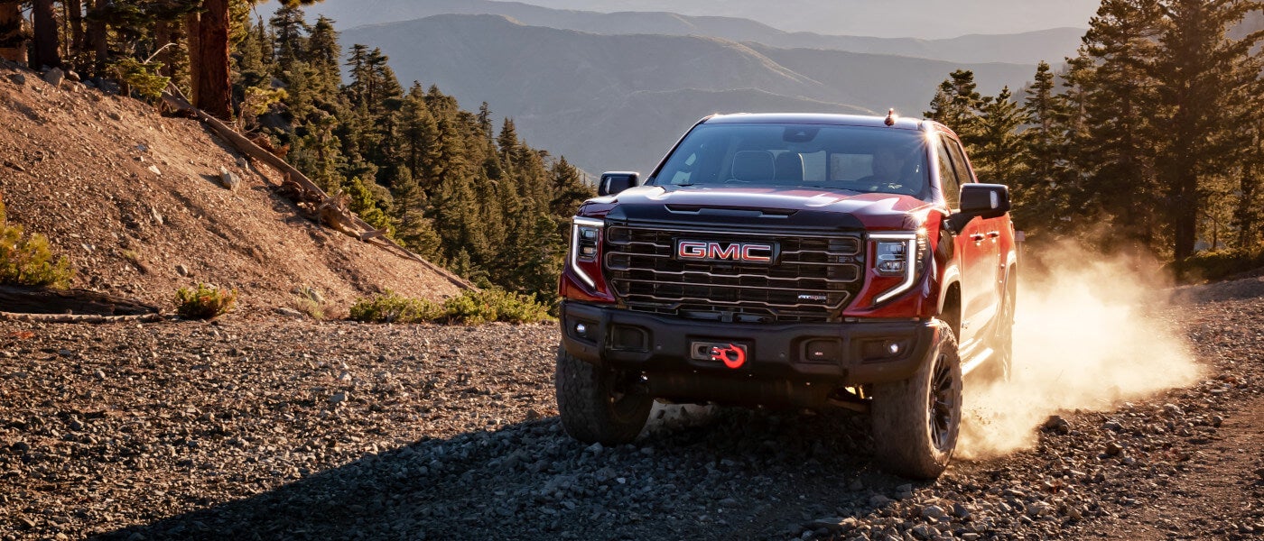  2026 GMC Sierra 1500 Exterior Driving On Gravel Road 